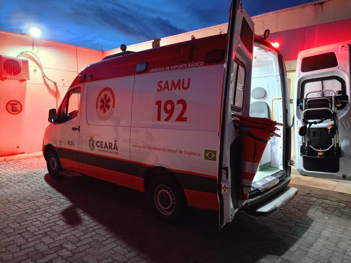 Casal sai ferido em grave acidente na BR-020, em Tauá