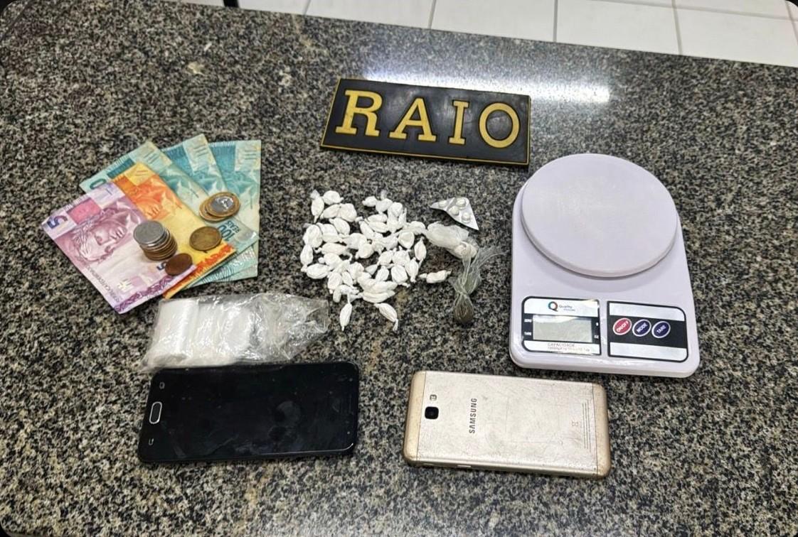 CPRaio efetua prisões por tráfico, apreende drogas e motos em Tauá