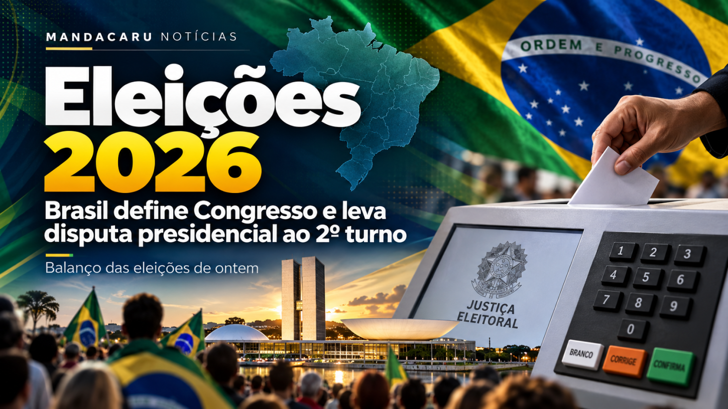 Flávio Bolsonaro lidera primeiro turno, Lula vai ao segundo turno e Brasil define novo Congresso